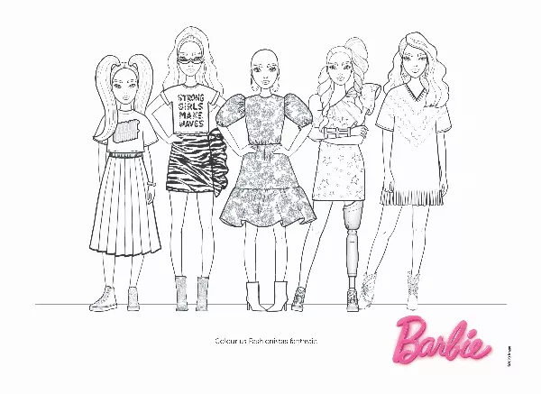 Barbie Colouring Sheet 4